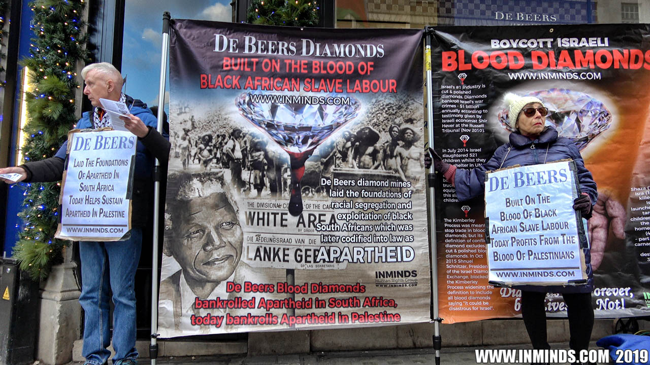 Boycott Israel News: London Protest Exposes De Beers Blood Diamonds
